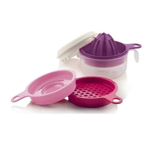 Tupperware Koksmaatje 5-delig Roze Nieuw, Ophalen of Verzenden, Nieuw, Wit, Overige typen