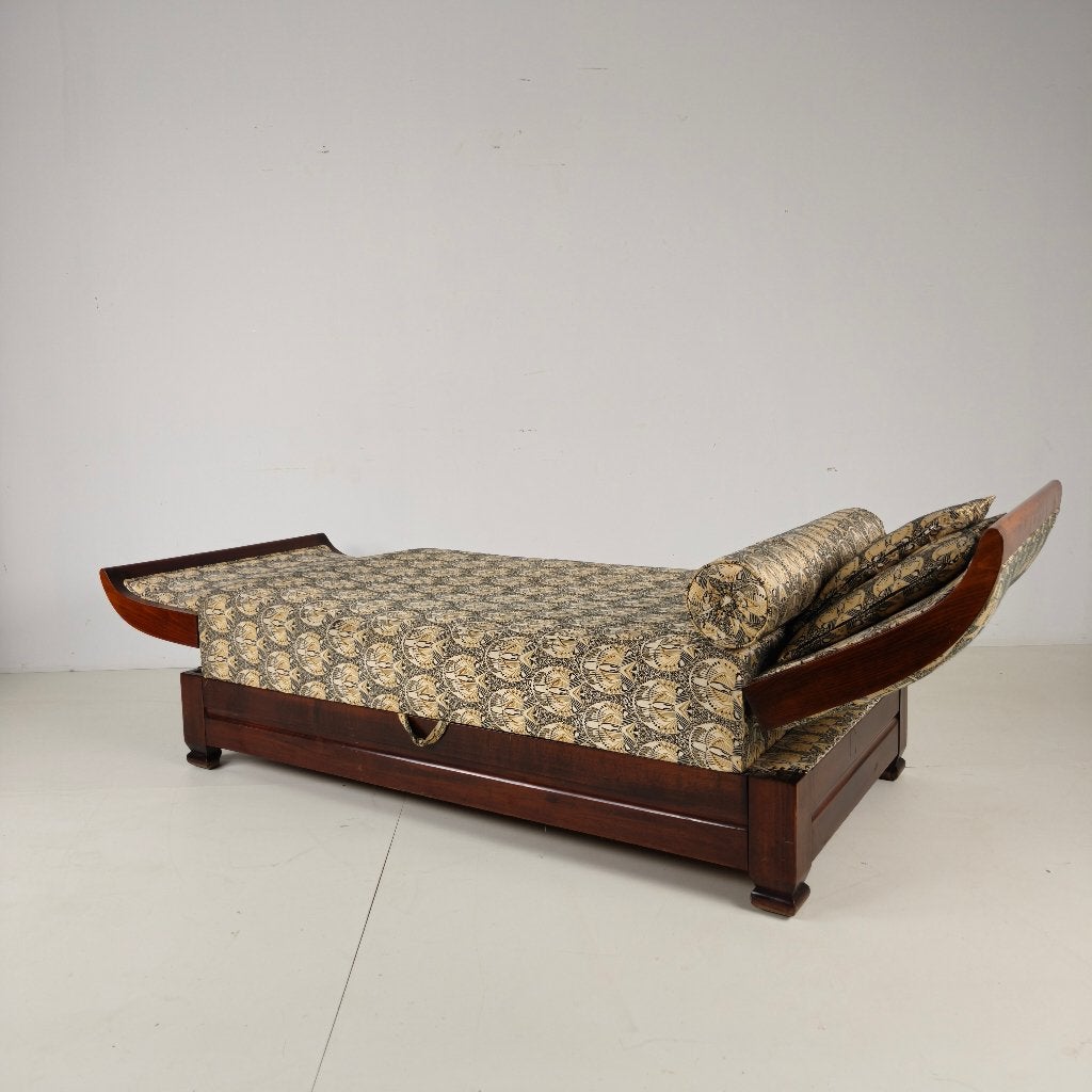Art Deco daybed met opbergruimte en verstelbare standen, Ophalen of Verzenden