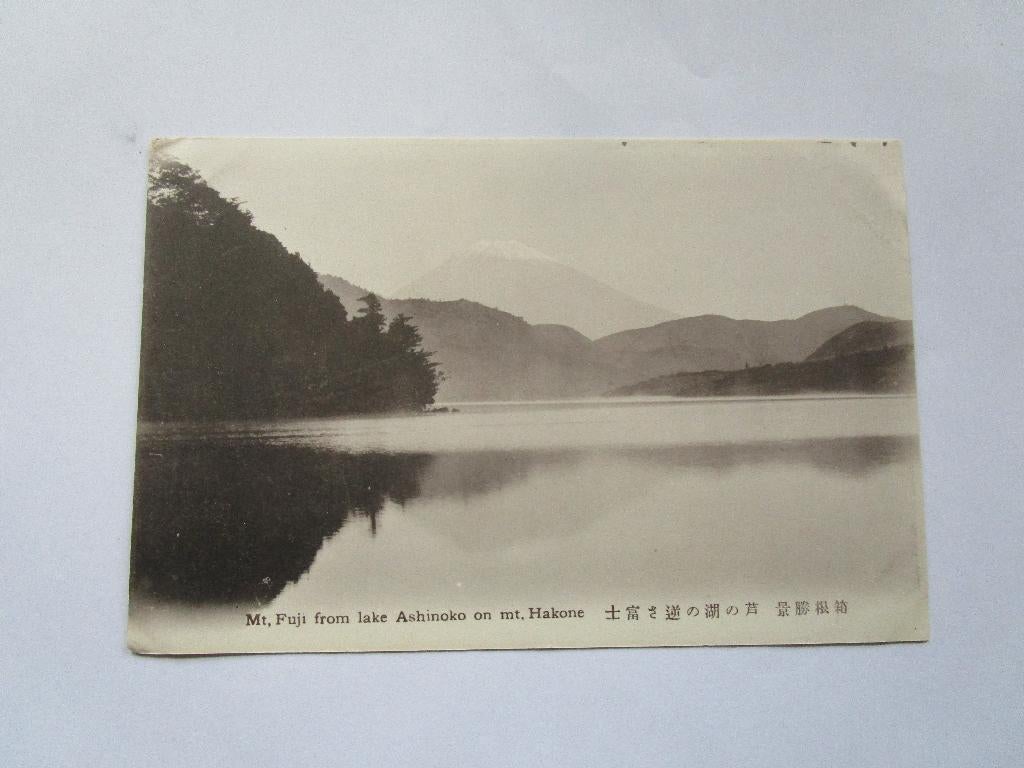 Ansichtkaart Japan - Mt Fuji from lake Ashinoko on Mt Hakone, Verzenden, Voor 1920, Ongelopen, Buiten Europa