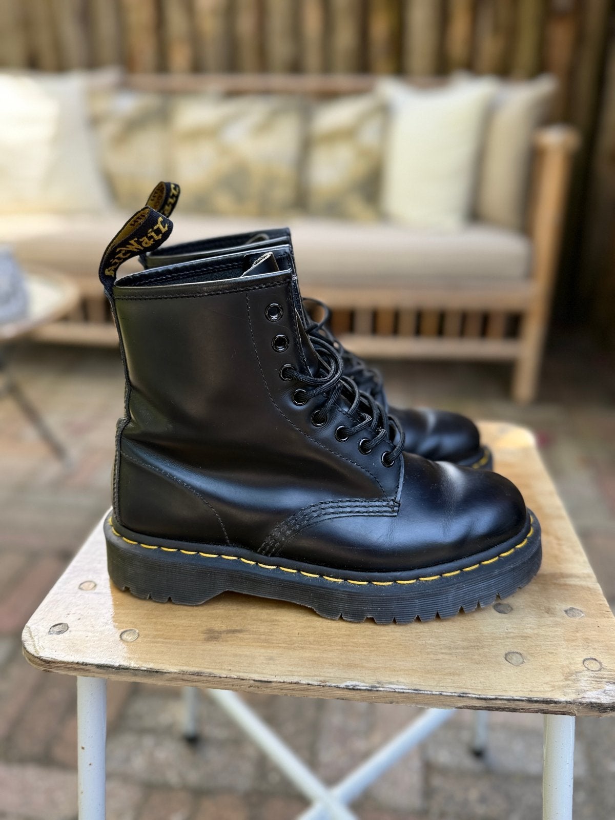 Dr. Martens 1460 Smooth Leren schoenen Zwart maat 40, Ophalen of Verzenden, Zo goed als nieuw, Zwart, Lage of Enkellaarzen