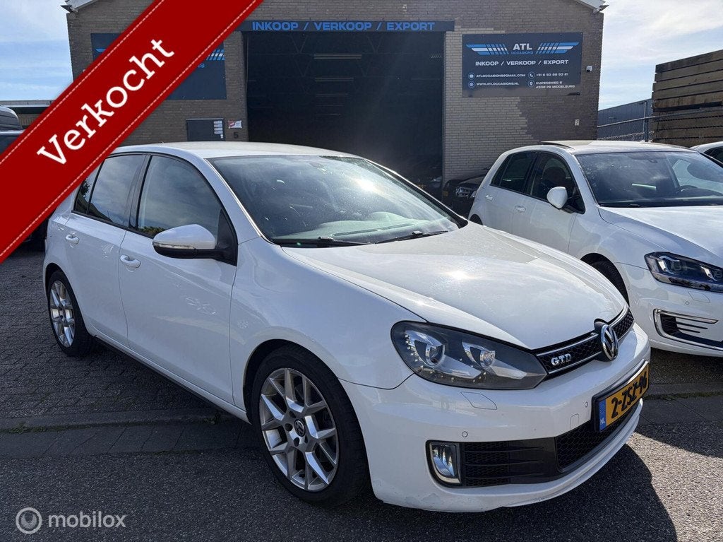 Zeer Nette Volkswagen Golf 6 2.0 GTD VOLL DEALER ONDR. APK27, Voorwielaandrijving, Euro 5, Gebruikt, 700 kg