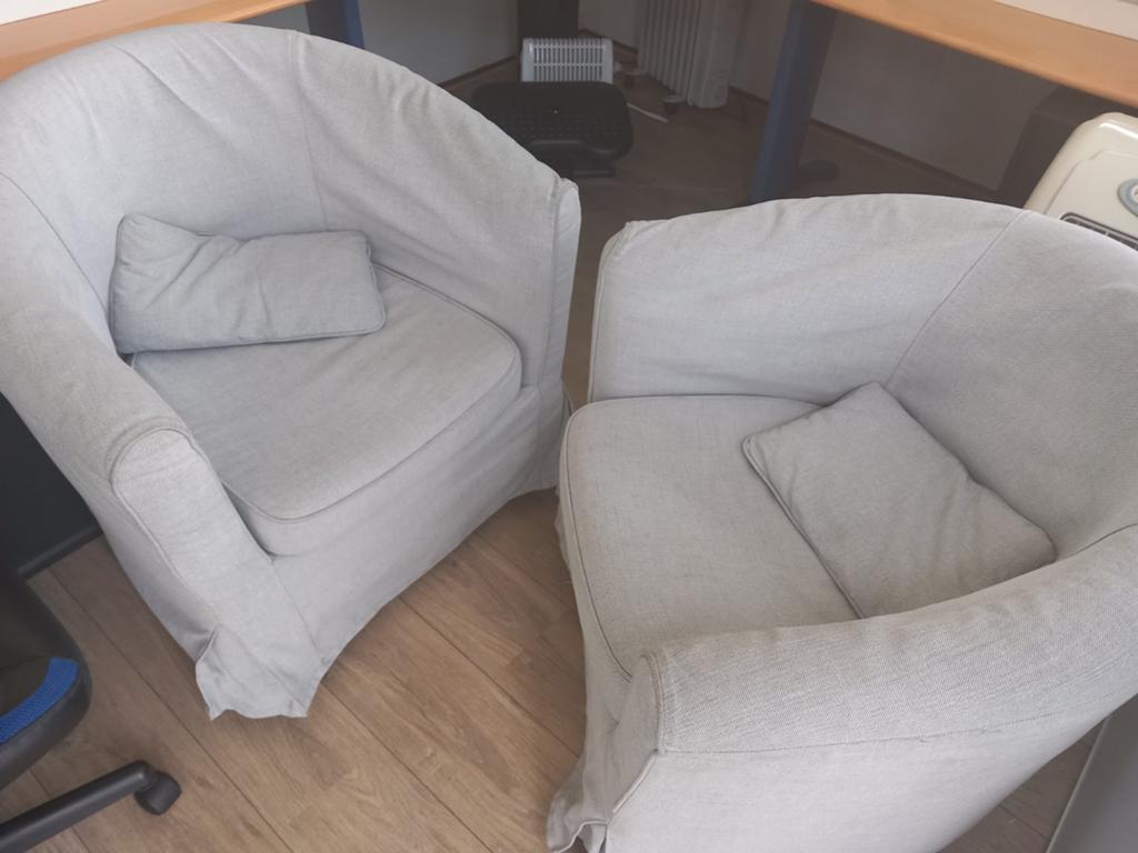 GRATIS 2 lekker zittende stoelen, fauteuils, Huis en Inrichting, Ophalen, Gebruikt, 75 tot 100 cm, 50 tot 75 cm