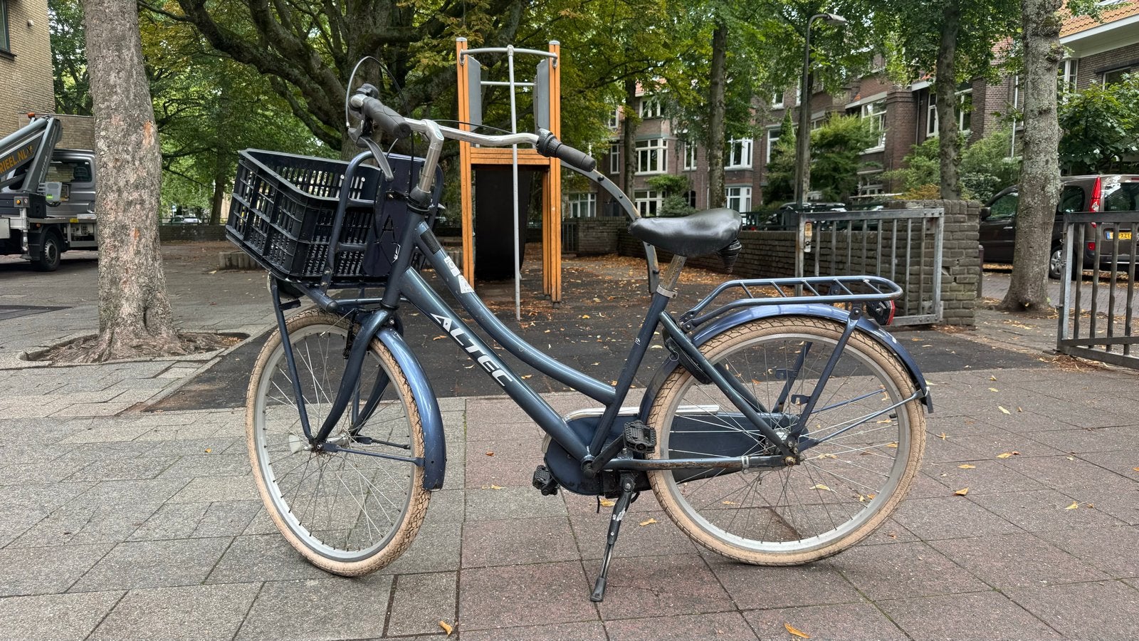 Gebruikte kinderfiets - voor handige ouder, Fietsen en Brommers, Fietsen | Dames | Damesfietsen, Ophalen, Gebruikt, Overige merken