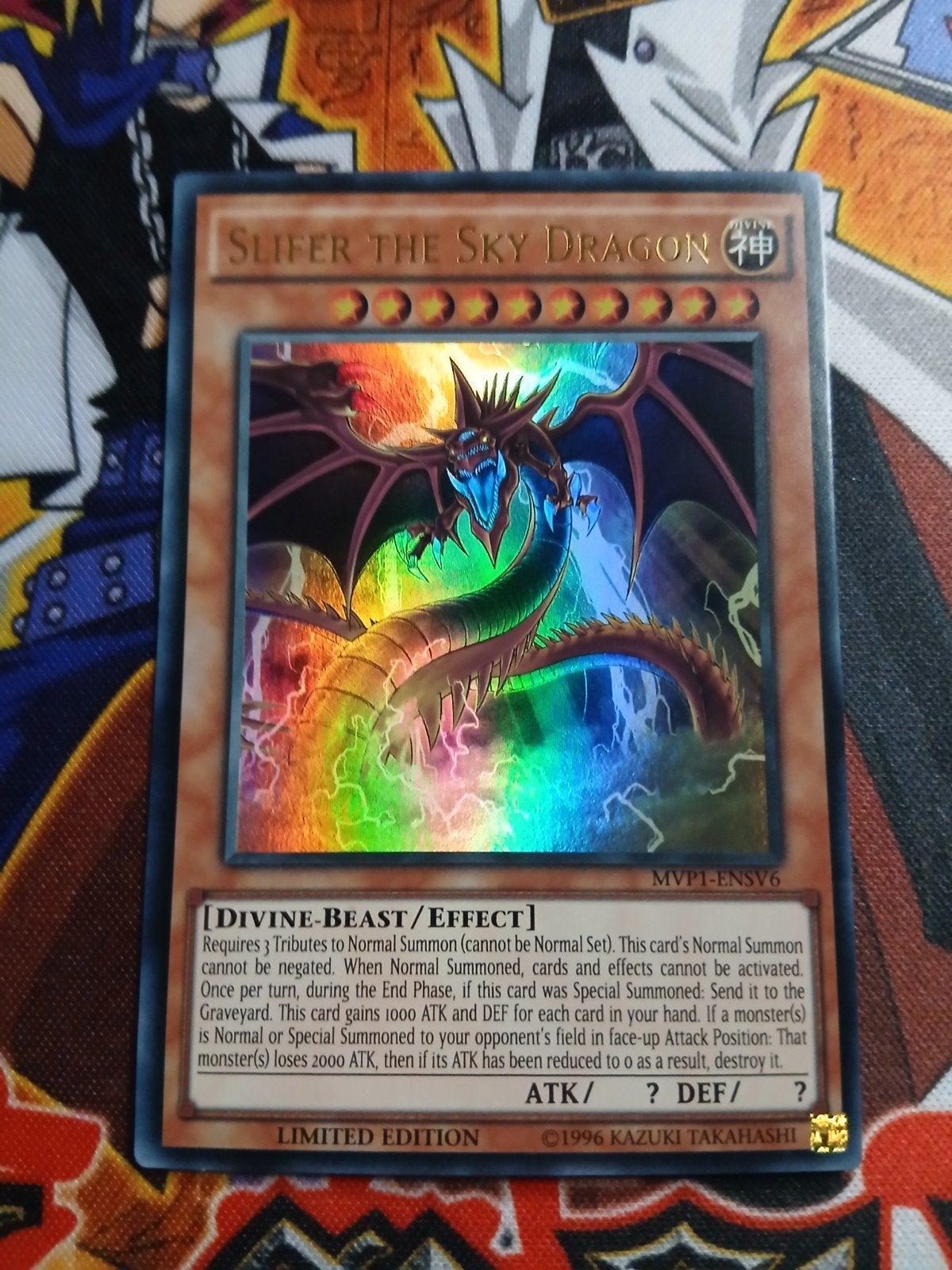 Slifer the Sky Dragon - Ultra Rare MVP1 - Yu-Gi-Oh, Ophalen of Verzenden, Zo goed als nieuw, Foil