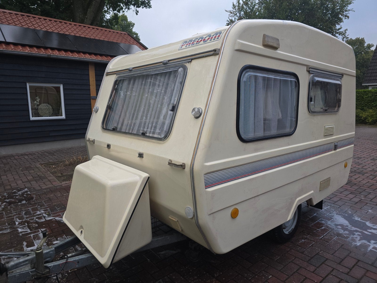 Predom N125 zgan Dorema voortent 2xzit licht gewicht caravan, Treinzit, Particulier, 500 - 750 kg, Predom