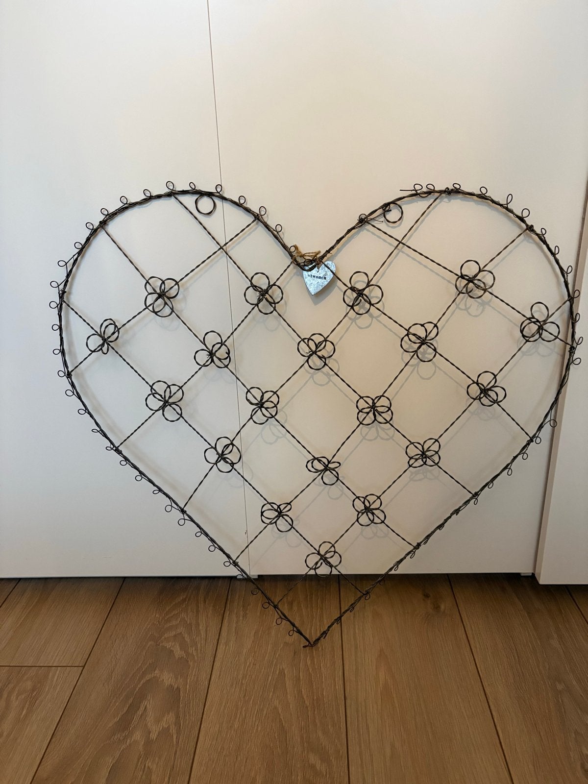 VT Wonen Hartvormig Fotorek, Ophalen, Metaal, Grijs, Landelijk