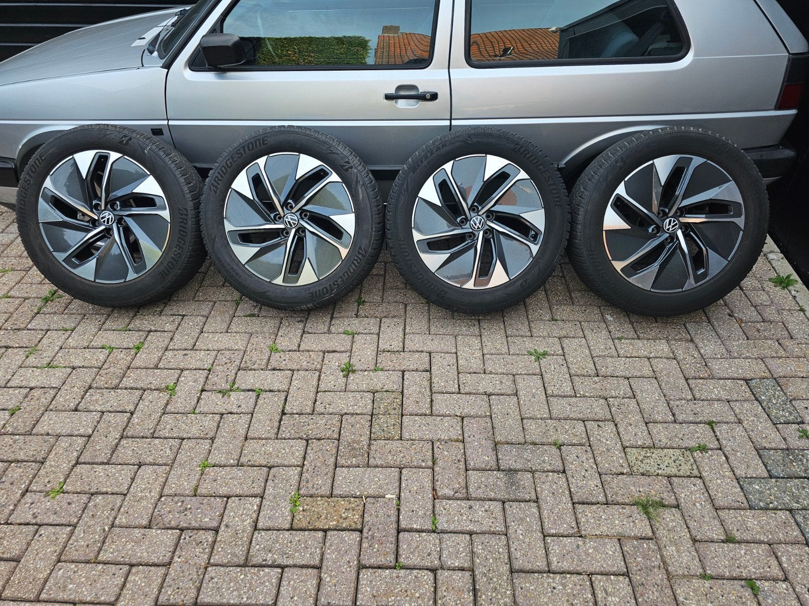19 inch velgen 5x112 origineel vw met banden, Gebruikt, 235 mm, All Season, Personenwagen