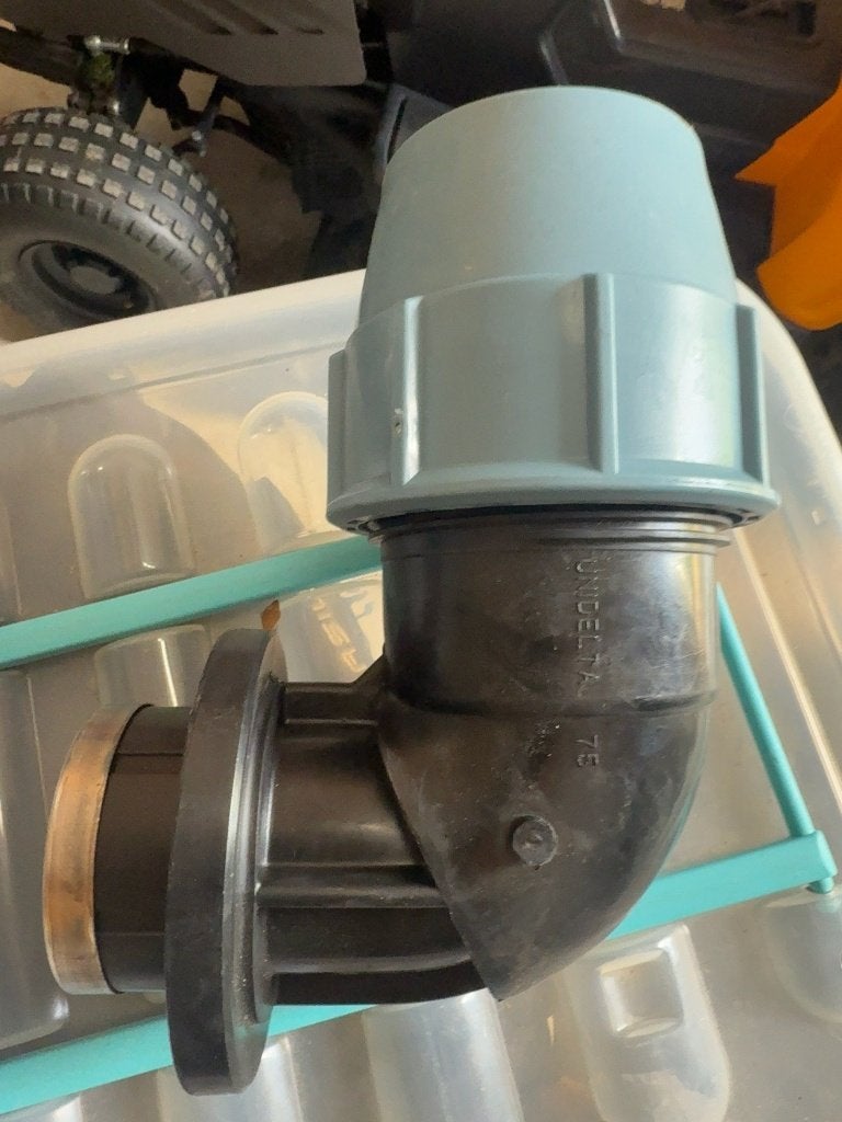 Unidelta PE koppeling 75 x 2" binnendraad – nieuw – 38 stuks, Ophalen of Verzenden, Nieuw