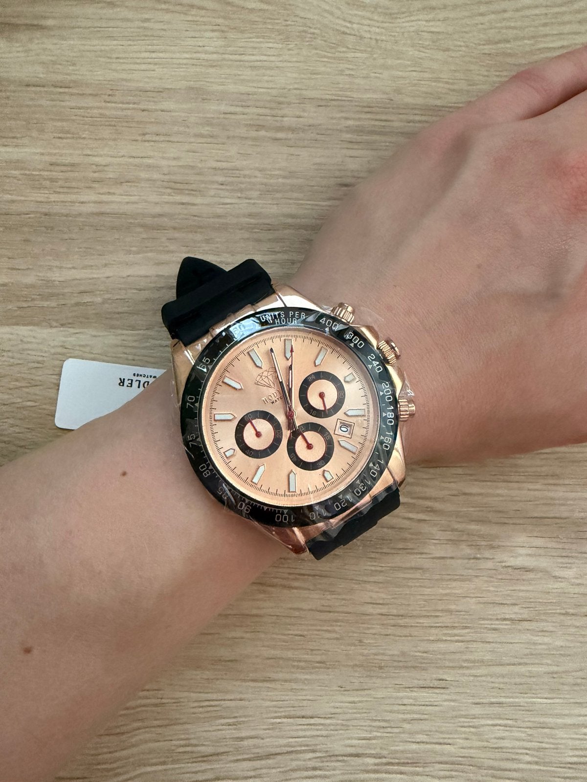 Hodler Vernier Rosegold kleur nieuw, Ophalen of Verzenden, Zo goed als nieuw, Leer, Overige merken