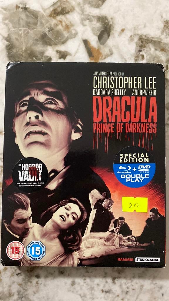 Dracula blu ray prince of darkness met slipcover, Ophalen of Verzenden, Zo goed als nieuw, Horror