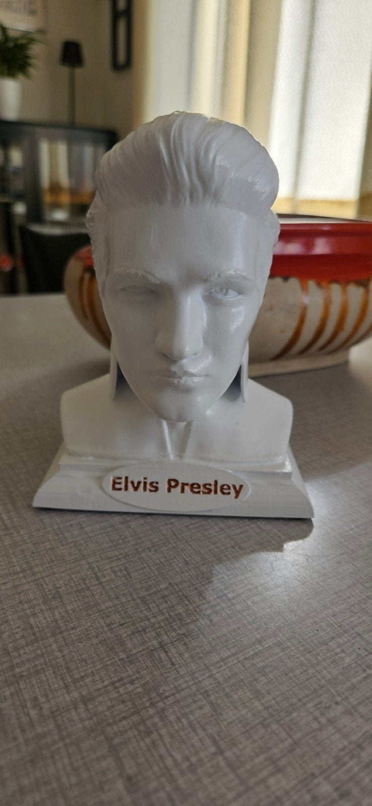 Elvis Presley Buste - Wit - 15 cm hoog, Ophalen of Verzenden, Nieuw, Mens
