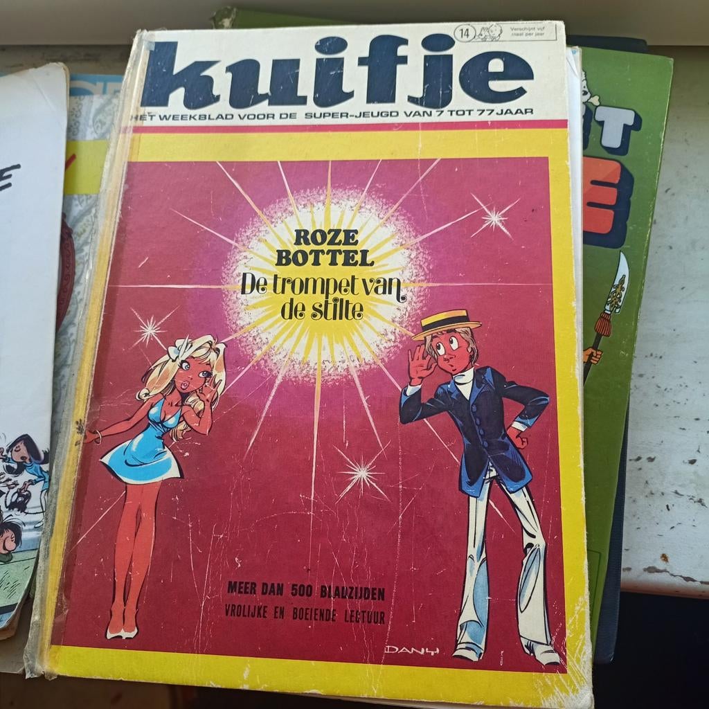 Kuifje stripboek: Roze Bottel - De trompet van de stilte, Boeken, Eén stripboek, Ophalen of Verzenden, Gelezen, Dany