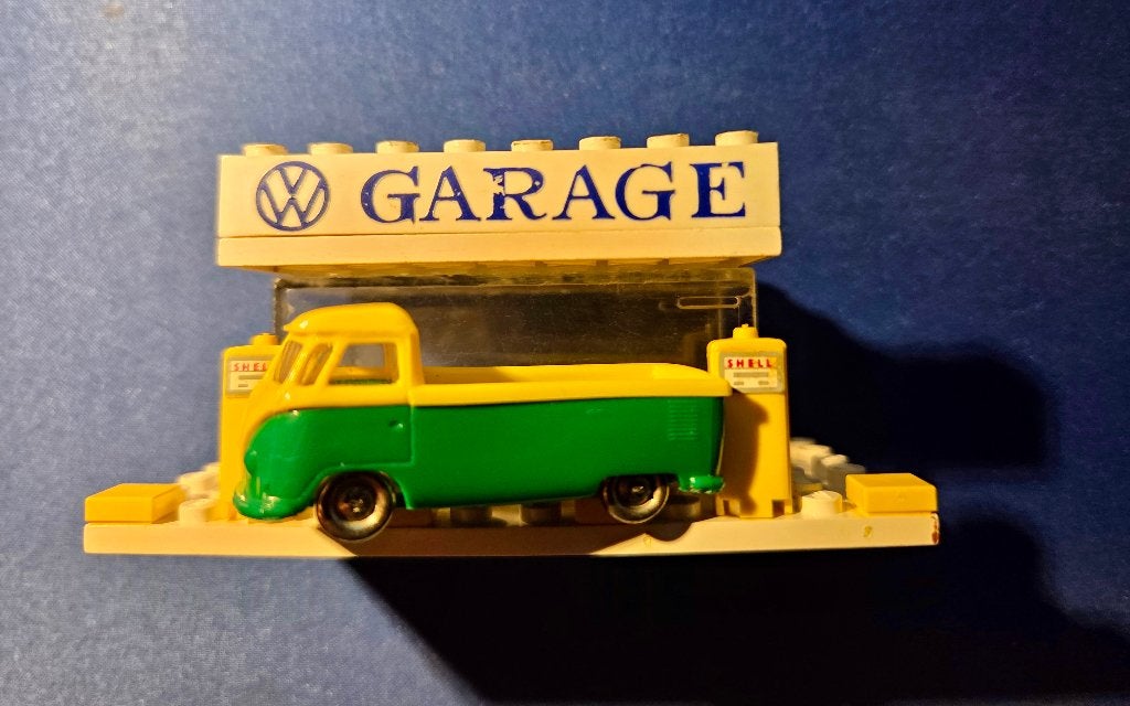 VW T1 pickup + garage/tankstation, Ophalen of Verzenden, Gebruikt, Lego