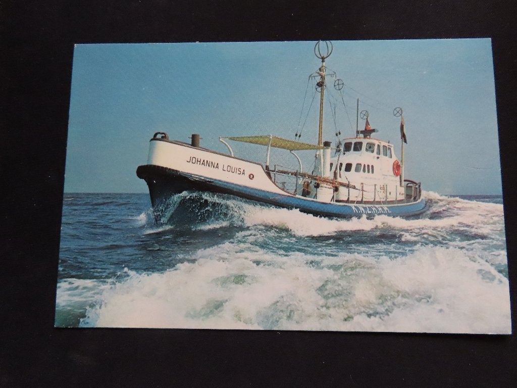 ansichtkaart reddingboot "Johanna Louise" KNRM, Ophalen of Verzenden, Motorboot, Kaart, Foto of Prent