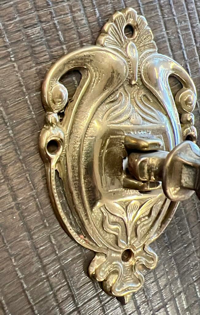 Art Deco / Jugendstil Piano Kandelaars met Organische Vormen, Antiek en Kunst, Antiek | Kandelaars, Ophalen of Verzenden, Koper of Brons