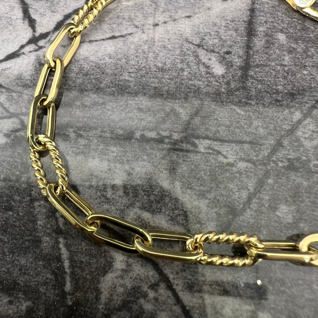 14k gouden armband nieuw schakel, Ophalen of Verzenden, Nieuw, Goud