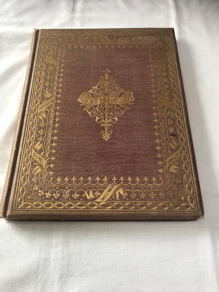 Kunst en Poëzie (Gedichten) met 8 staalgravuren 1e druk 1869, Antiek en Kunst, Antiek | Boeken en Bijbels, Ophalen of Verzenden