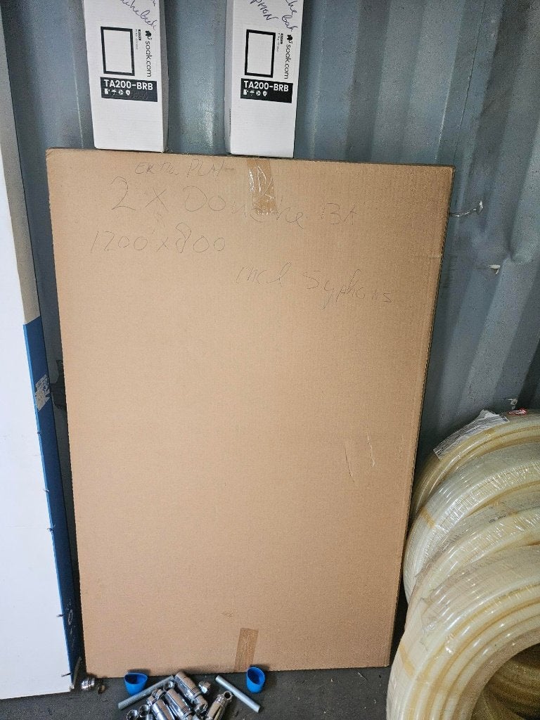 •	 Douchebak ultra plat 120x80 cmincl. syphons. ook per stuk, Doe-het-zelf en Verbouw, Sanitair, Ophalen, Nieuw, Douche
