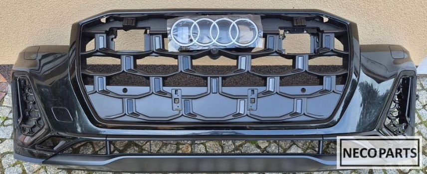 AUDI Q7 4M S LINE VOORBUMPER COMPLEET ORIGINEEL ALLES LEVERB, Auto-onderdelen, Gebruikt, -, Voor, -