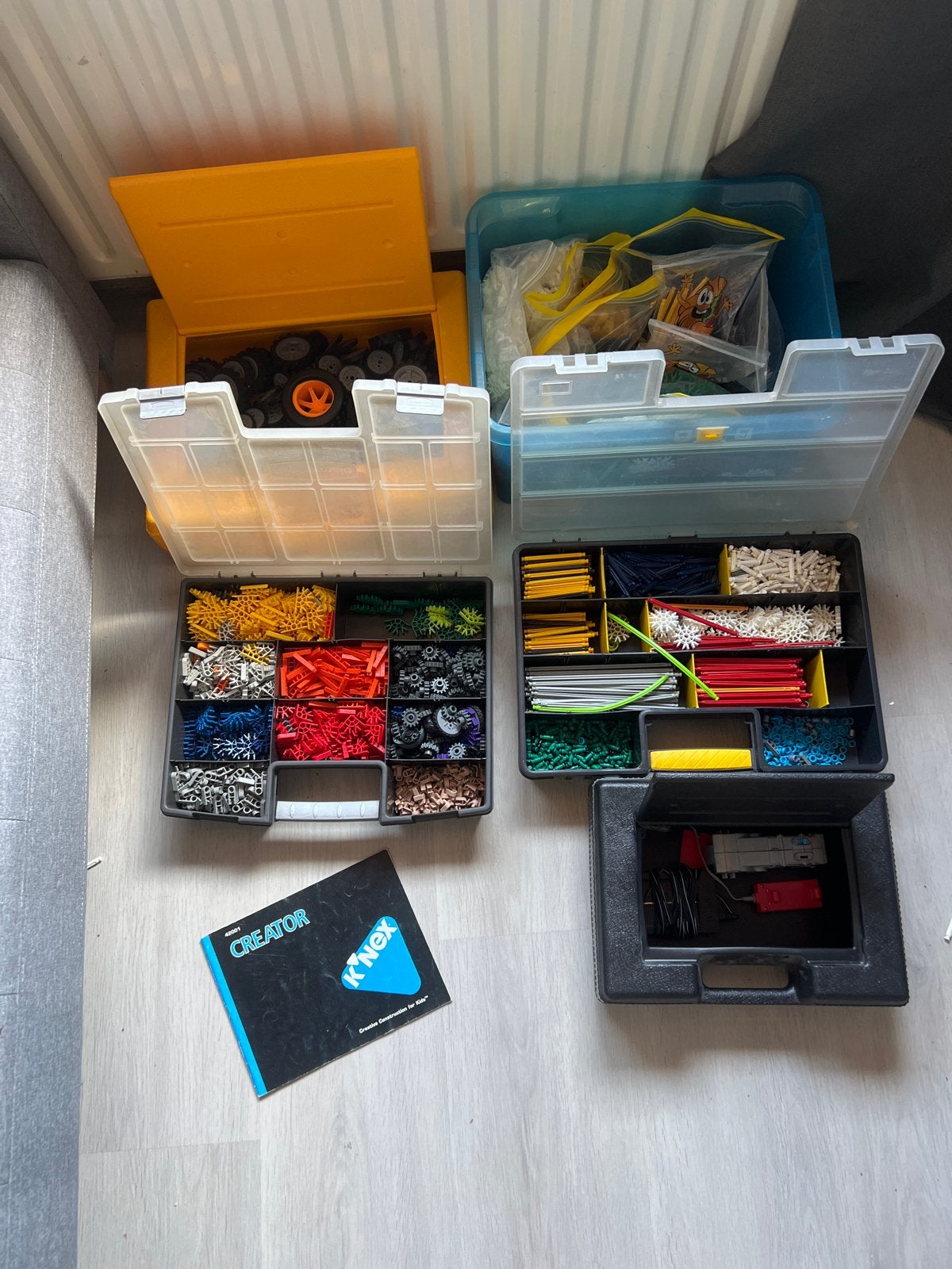 Grote K'nex collectie met opbergdozen en handleiding, Ophalen, Zo goed als nieuw, K'nex