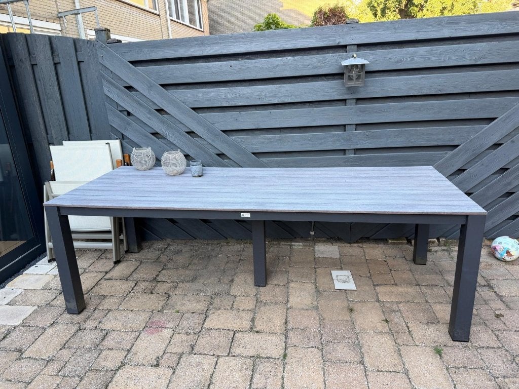 tuintafel 240 by 90, Ophalen of Verzenden, Gebruikt, Rechthoekig, Kunststof