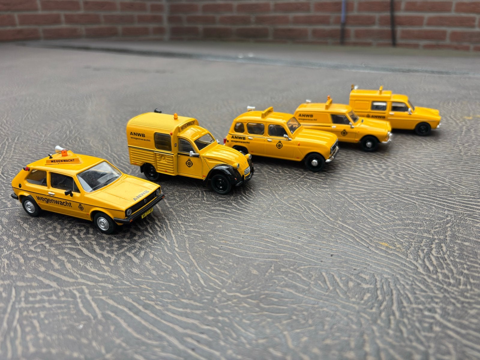 ANWB Wegenwacht auto's - Set van 5 schaalmodellen, Overige typen, Ophalen of Verzenden, A, A
