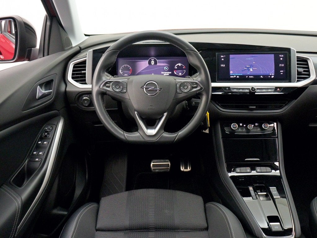 Opel Grandland 1.2 Turbo Level 4 | 8-traps Automaat | Carpla, Auto's, Gebruikt, Leder en Stof, Origineel Nederlands, 3 cilinders