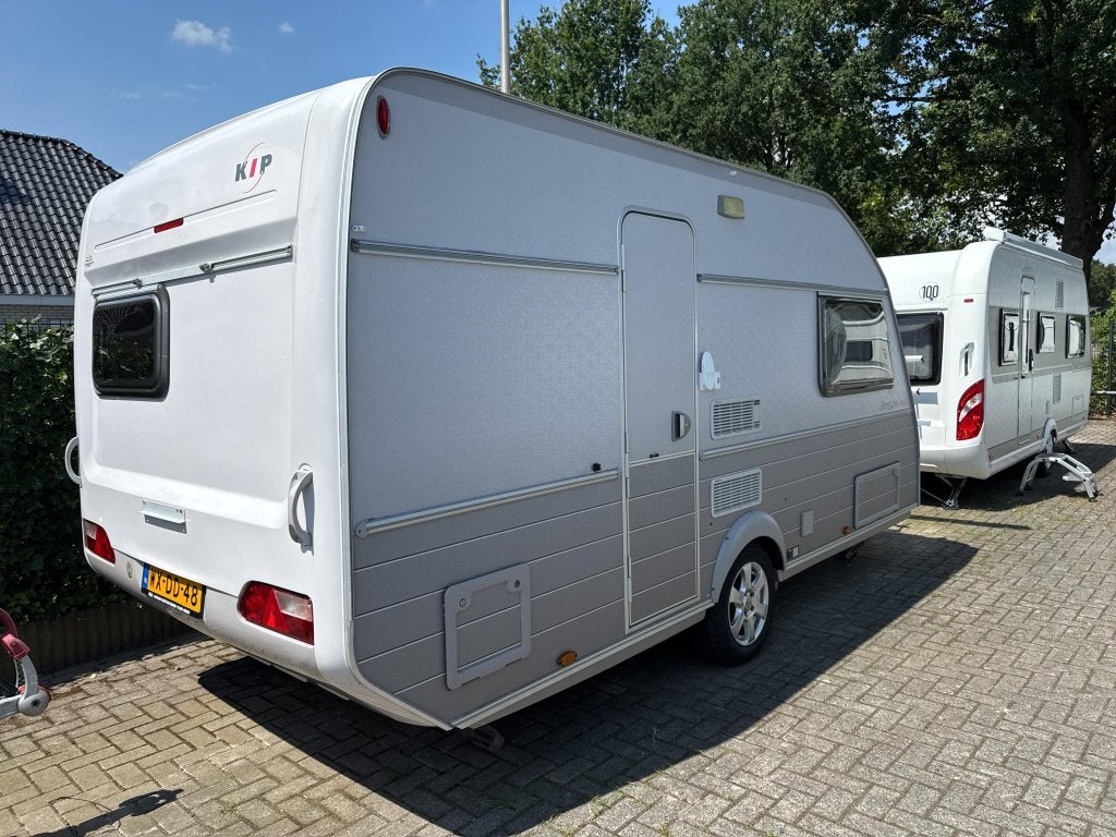Kip Grey Line Special 44 EKL Mover/Luifel/Fietsdrager, Caravans en Kamperen, Dwarsbed, Rondzit, Kip, Bedrijf