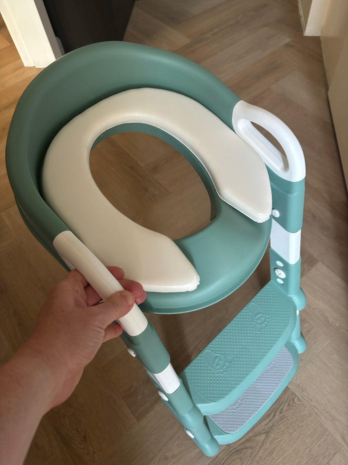 2-in-1 Potje en Opstapje voor Kinderen - Groen, Ophalen of Verzenden, Zo goed als nieuw