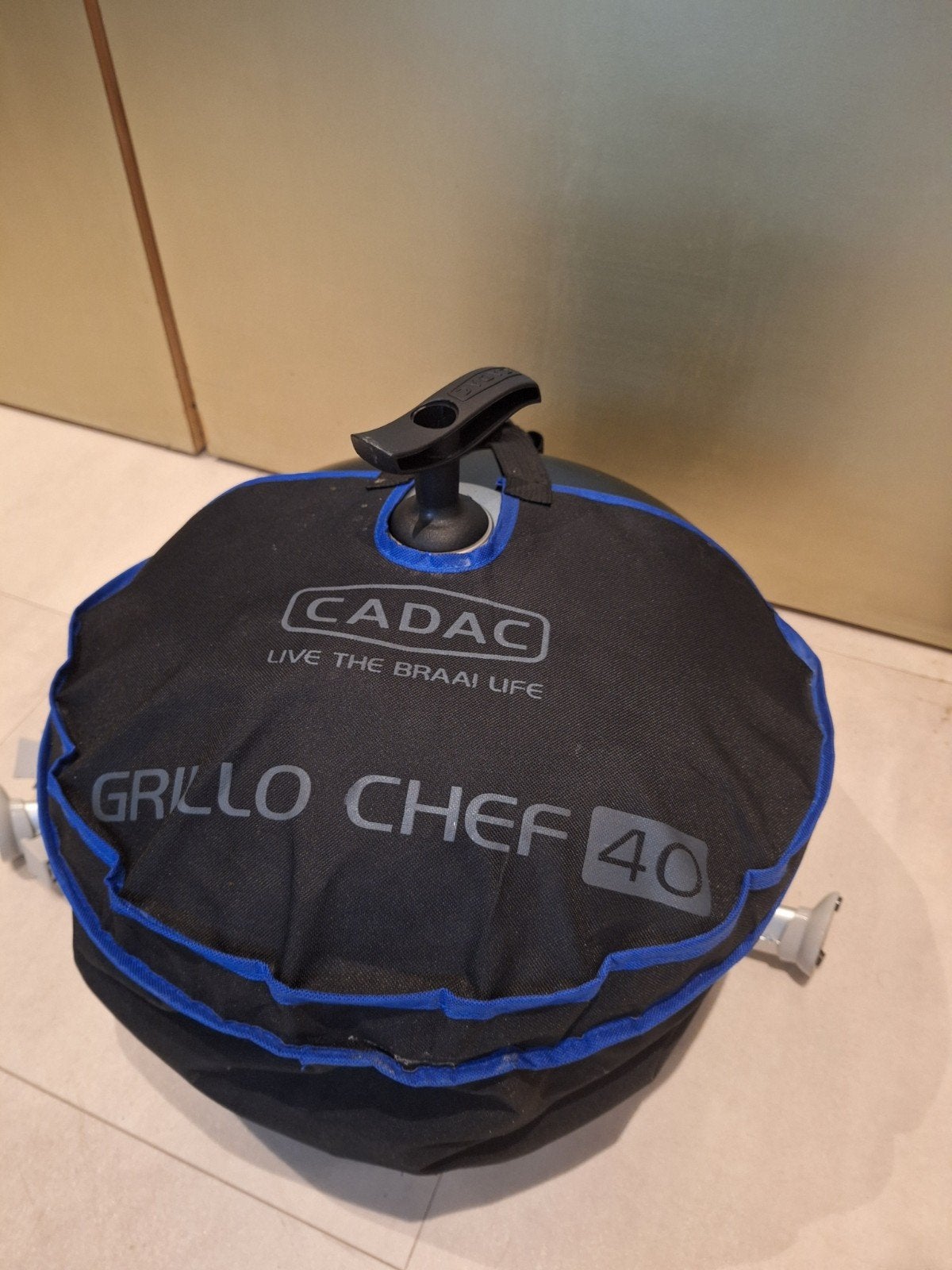 Cadac Grillo Chef 40 gasbarbecue met gasfles, Tuin en Terras, Gasbarbecues, Ophalen of Verzenden, Gebruikt, Cadac