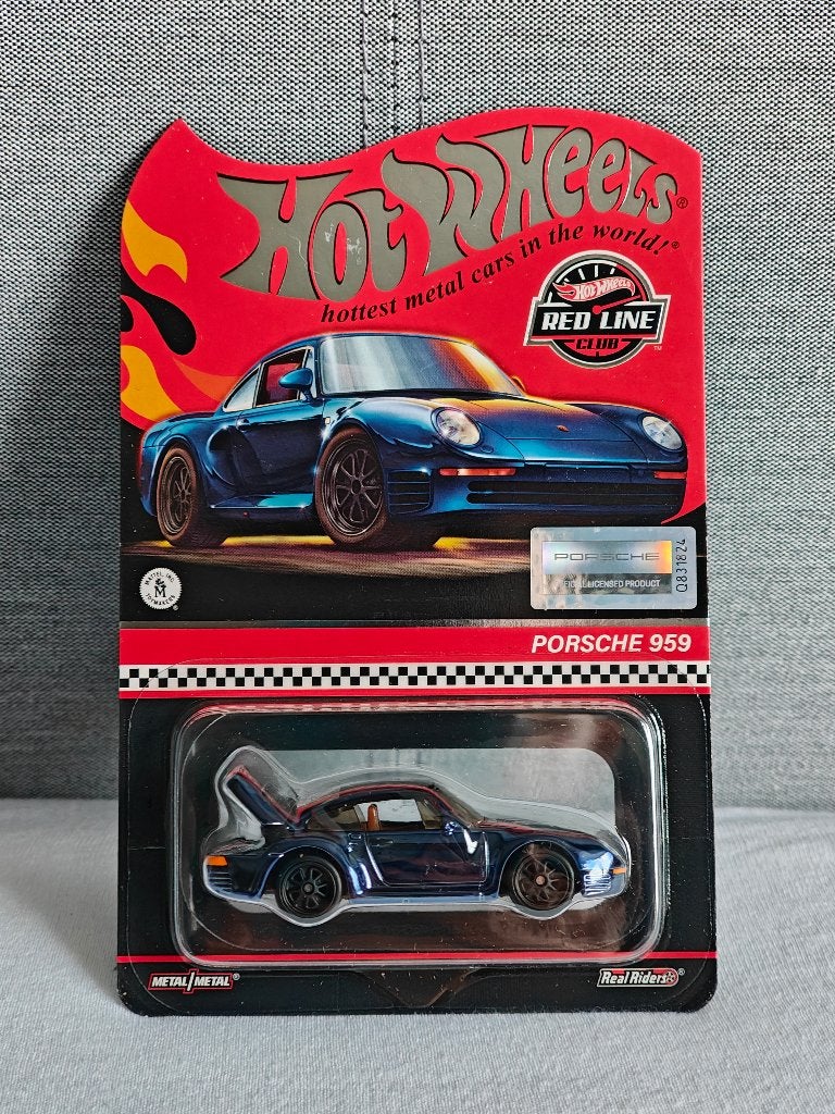 Hot Wheels RLC Porsche 959 Blauw Red Line Club, Ophalen of Verzenden, Nieuw, Auto