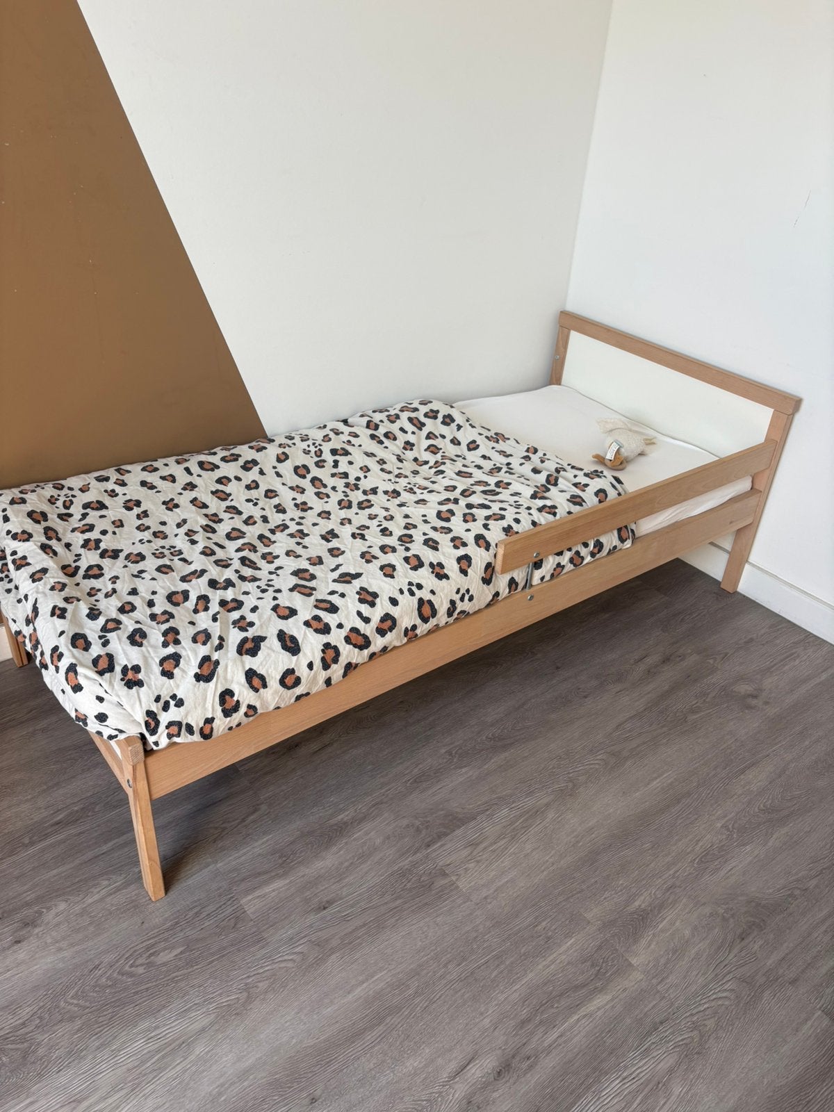 Ikea Sniglar peuterbed met hekje 70*160, Ophalen, Wit, Tweepersoons, 140 cm