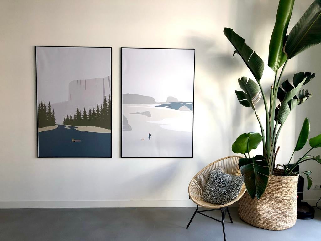 Prachtige XL kunst 2x, Ophalen