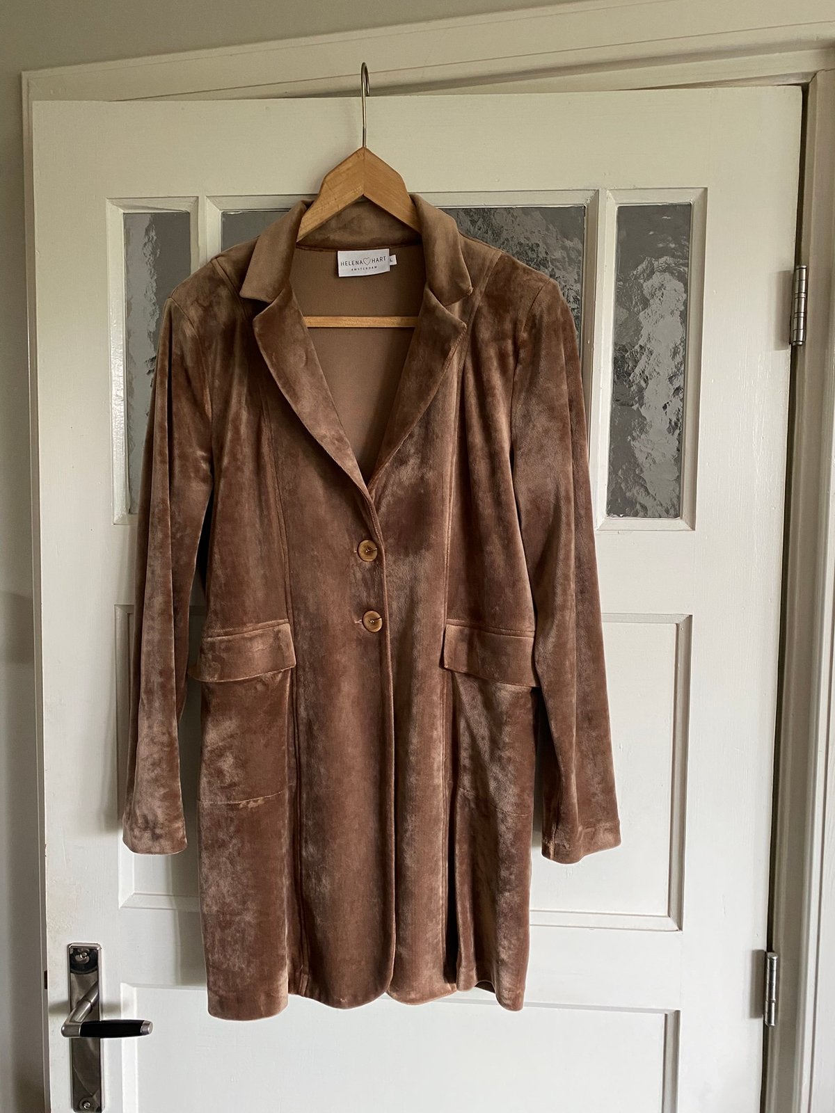 Helena Hart blazer, fluweel, maat L, Ophalen of Verzenden, Zo goed als nieuw, Maat 42/44 (L), Bruin