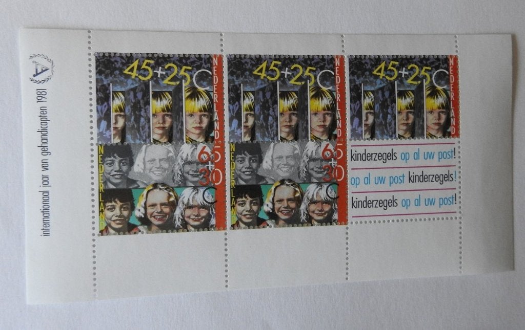 1 postzegelvel Kinderpostzegels 1981, Postzegels en Munten, Postzegels | Nederland, Verzenden, Na 1940, Postfris