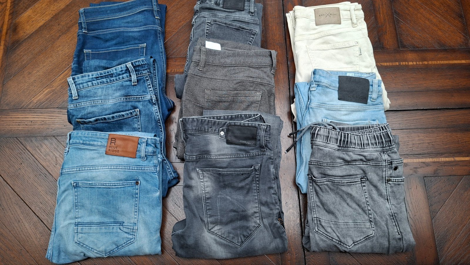 Kledingpakket spijkerbroeken diverse kleuren (W28-W32 L32), Ophalen of Verzenden, Gedragen, Overige kleuren, W32 (confectie 46) of kleiner