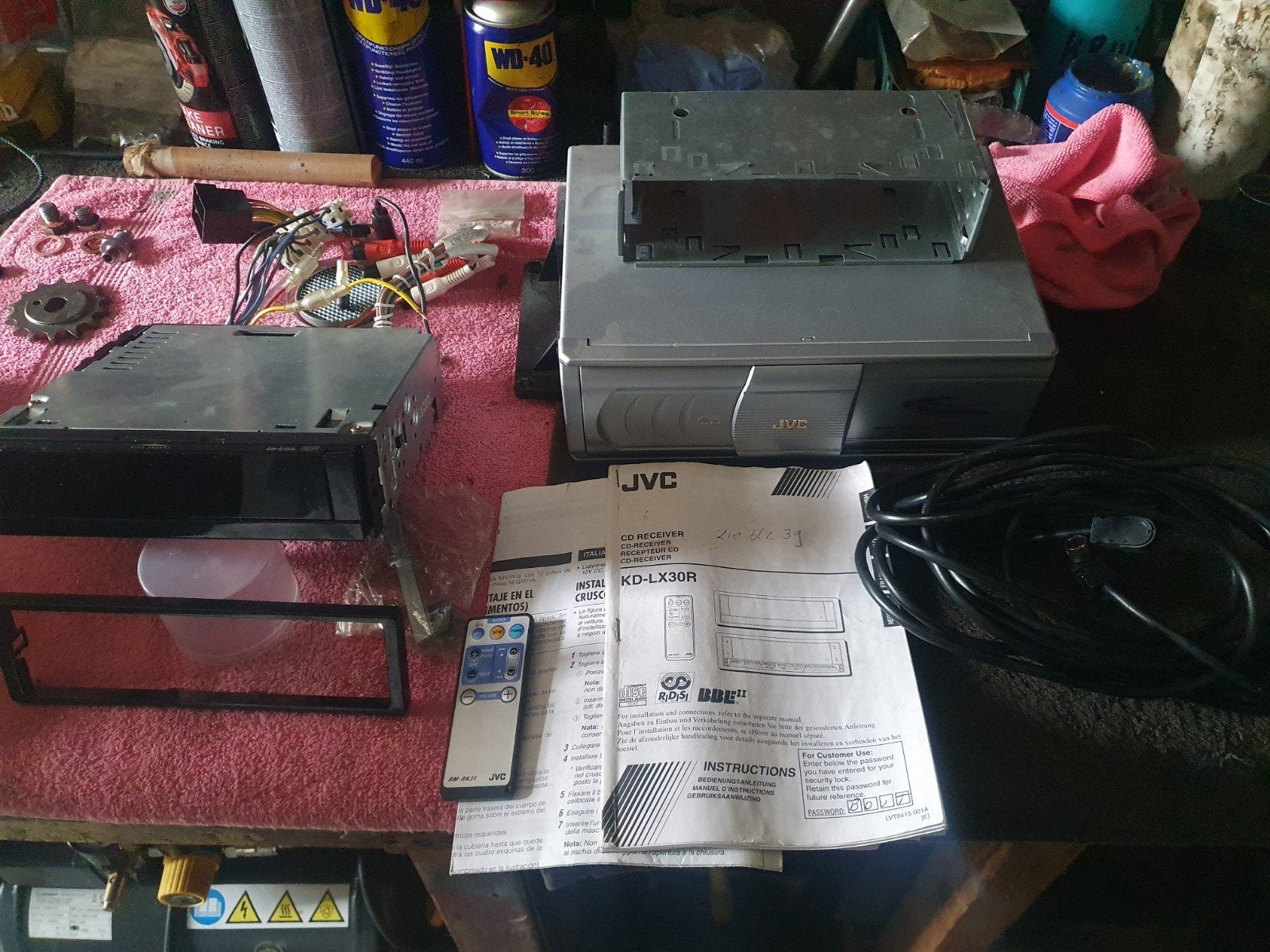 JVC KD-LX30R CD-ontvanger met CH-X350PK CD-wisselaar, Ophalen of Verzenden, Gebruikt