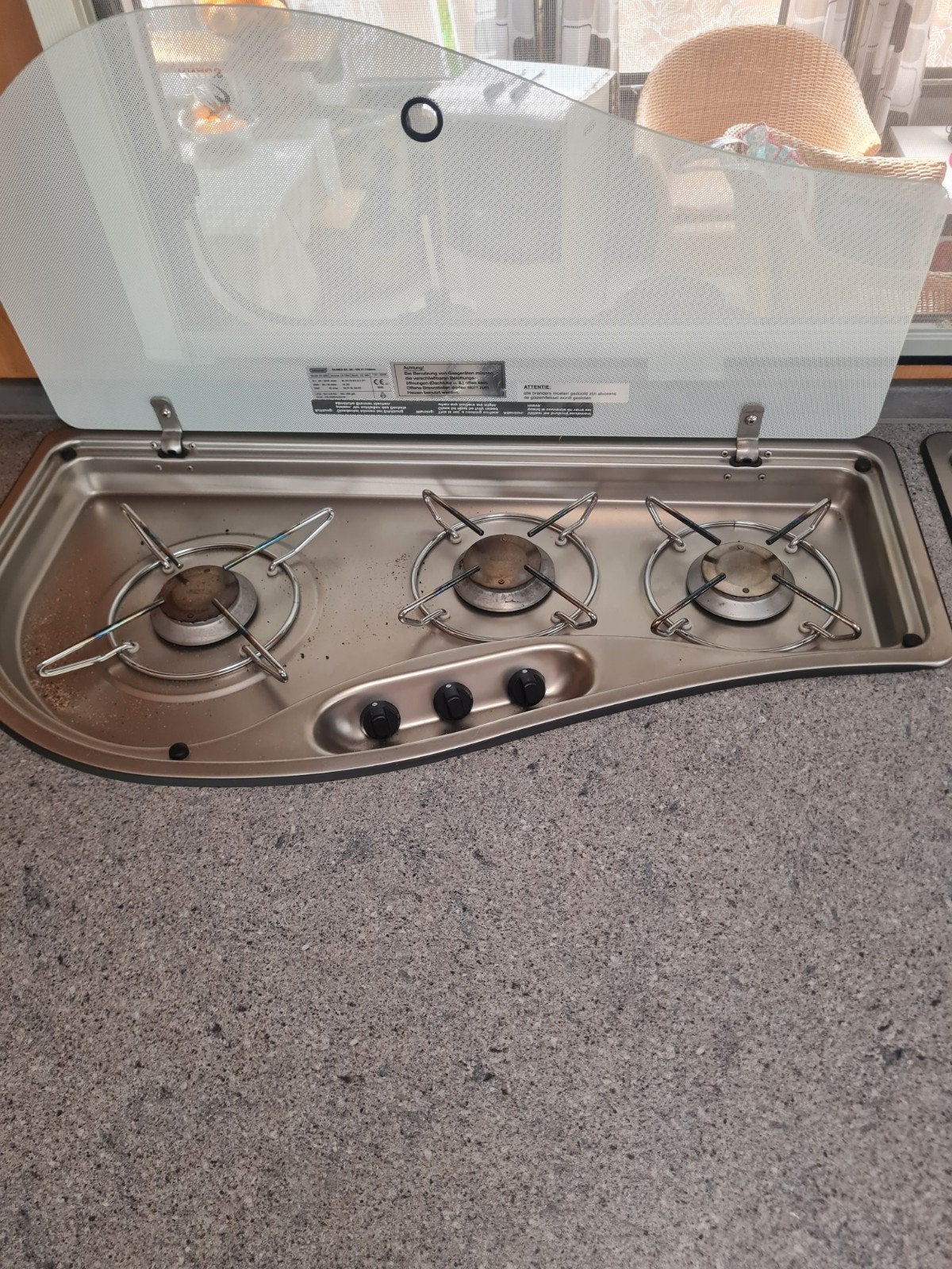Te Koop Gevraagd: 3 pits gasstel voor Knaus caravan, Ophalen of Verzenden, Zo goed als nieuw