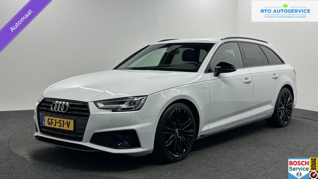 Audi A4 Avant 40 TFSI S edition CARPLAY ECC NAVI ADAPTIEF CR, Gebruikt, Wit, Automatische klimaatregeling, Autotrust