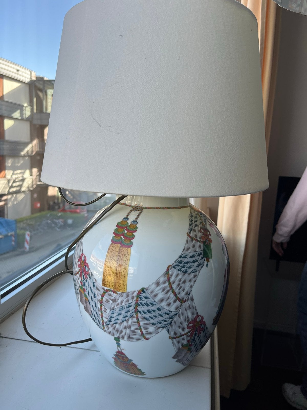 Parijse porseleinen tafellamp en staande lamp, Ophalen, Keramiek, Parijs vintage, 150 tot 200 cm