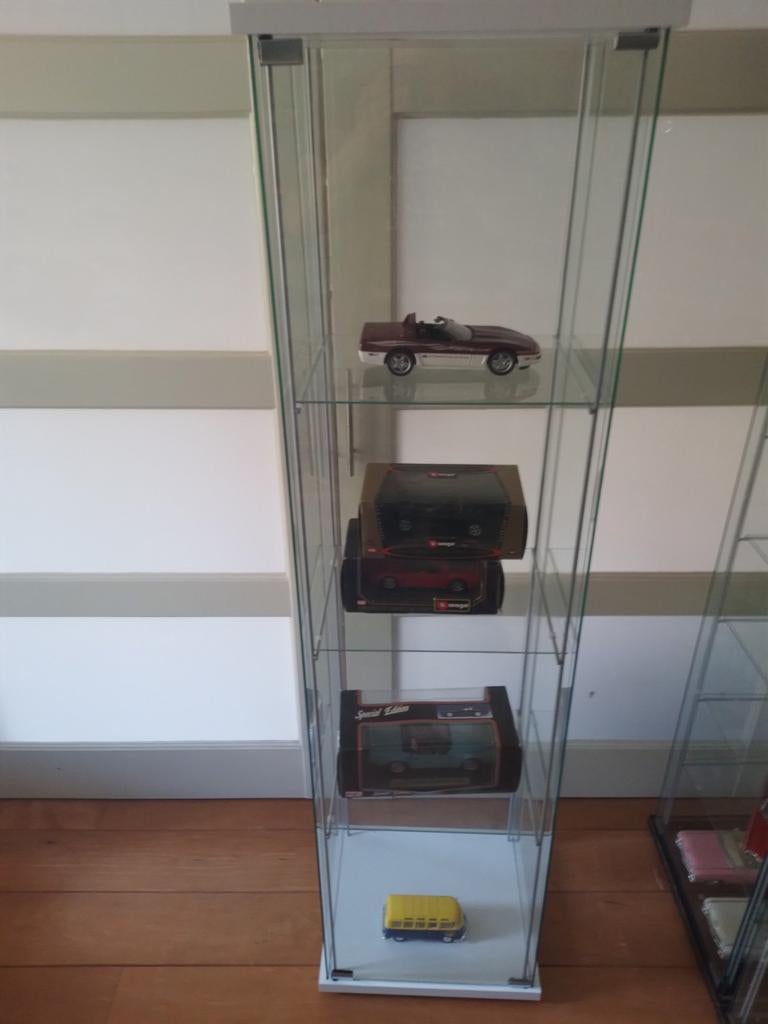 Detolf ikea vitrinekast wit, Ophalen, 25 tot 50 cm, 50 tot 100 cm