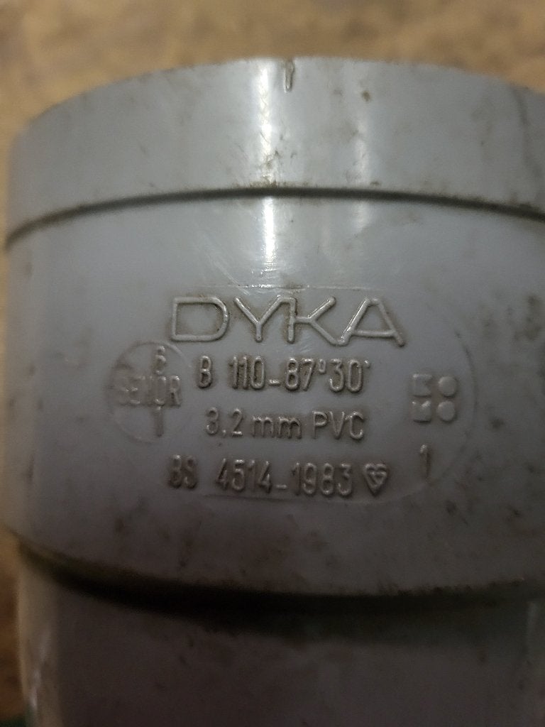 Bocht pvc 87 gr./ 30.                 Rond 110 cm. Dyka., Bochten, Pvc, Nieuw, Ophalen of Verzenden