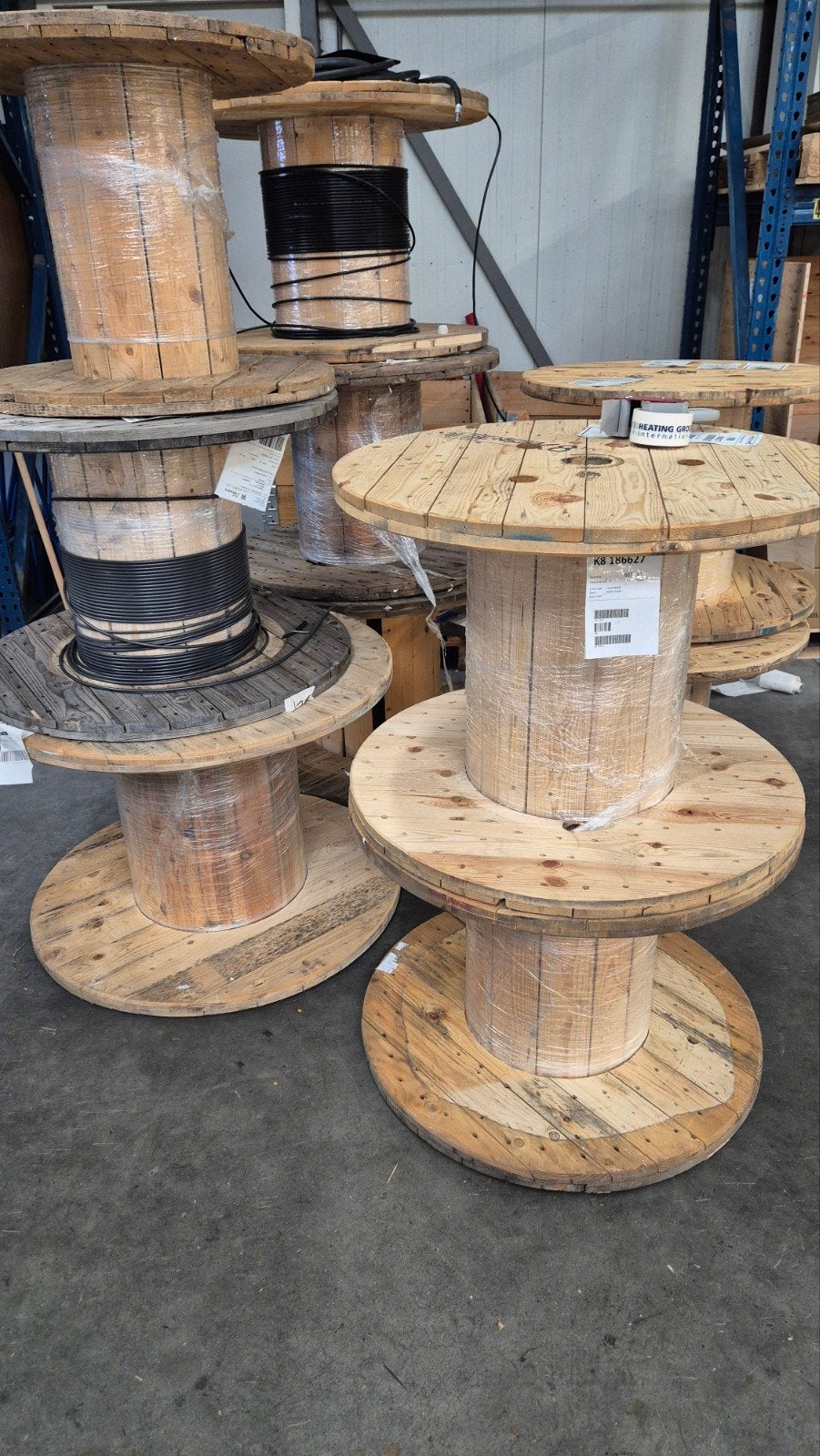 houten kabel haspels, Ophalen, Rond, Hout