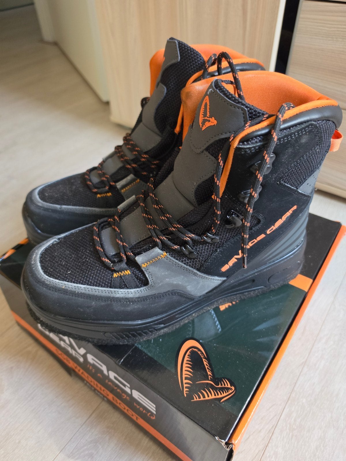 Savage Gear SG8 Waadschoenen- Maat 44 - ZGAN in doos, Watersport en Boten, Ophalen of Verzenden, Zo goed als nieuw, Kleding