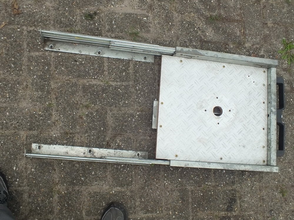 Zware kwaliteit Accubak Slede, Ophalen, Gebruikt