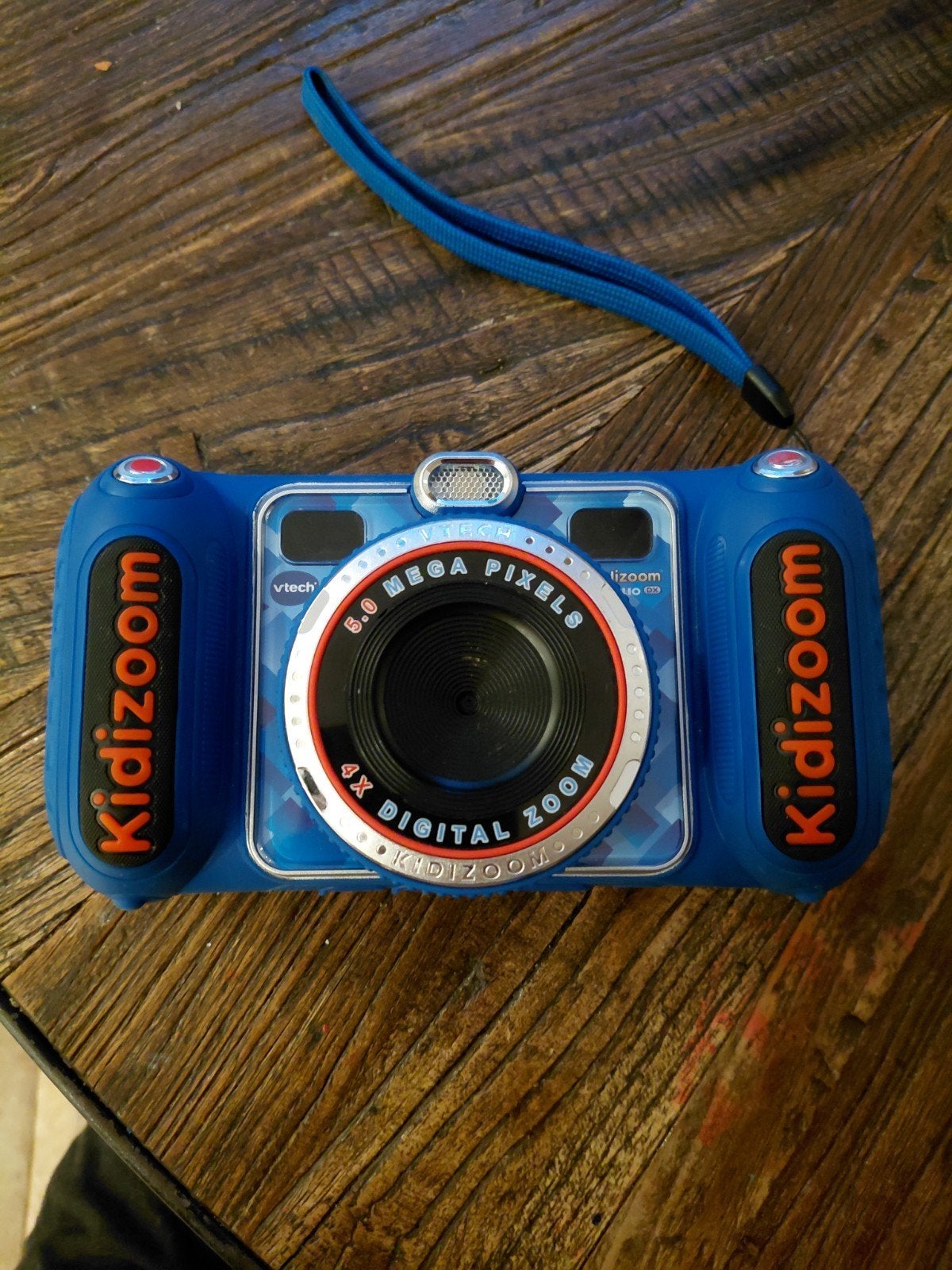 VTech Kidizoom Duo DX Kindercamera - Blauw, Ingebouwde flitser, Gebruikt, Ophalen of Verzenden, Kindercamera