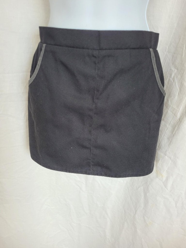 Zwart keukenschort, Maat 38/40 (M), Carnaval, ., Ophalen of Verzenden