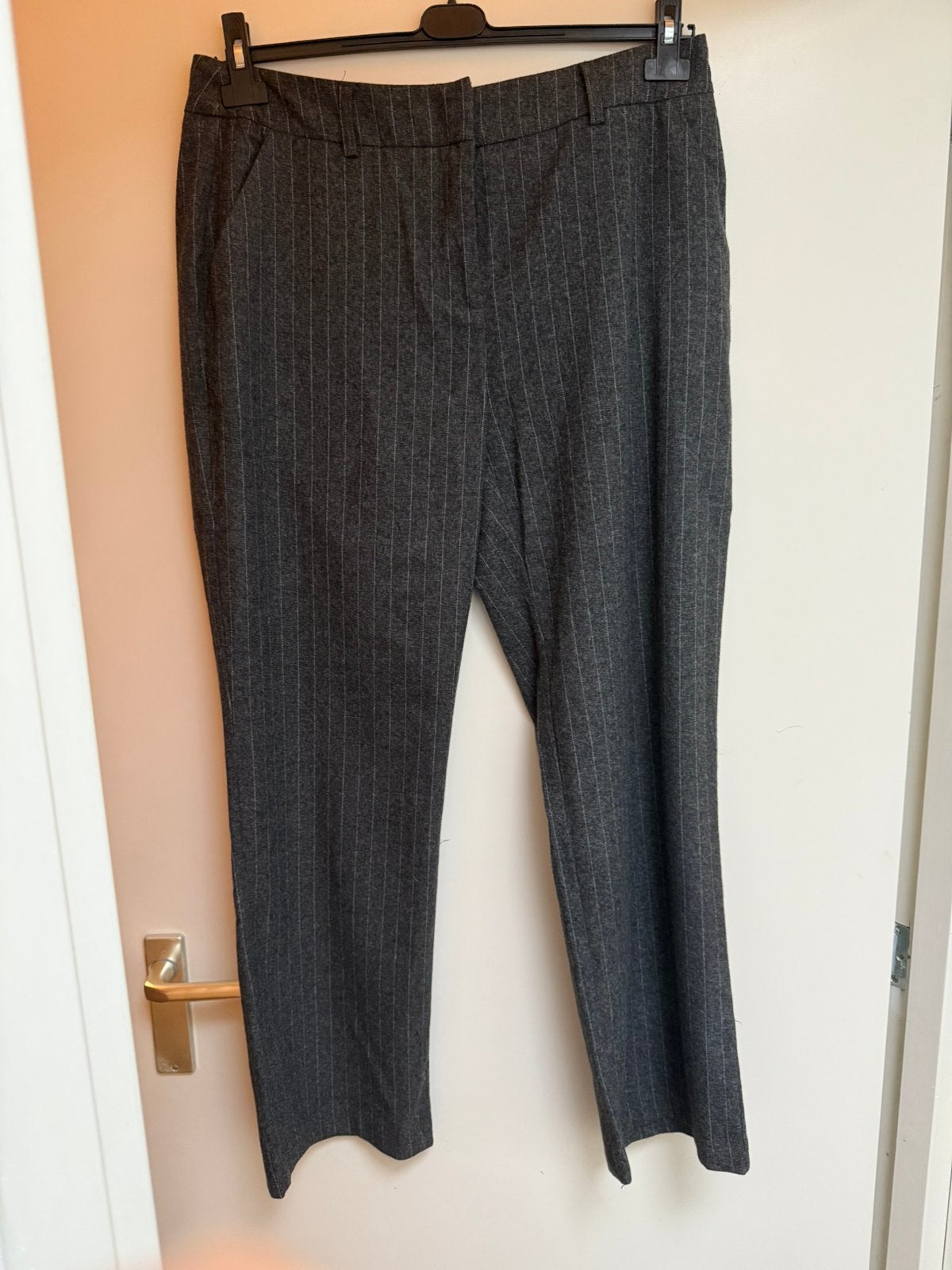 Soyaconcept broek pantalon grijs gestreept maat 42 L, Kleding | Dames, Maat 42/44 (L), Ophalen of Verzenden, Zo goed als nieuw