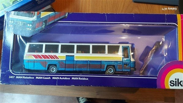 Siku 3417 MAN reisbus zonder koffers, Ophalen of Verzenden, Gebruikt, Bus of Vrachtwagen, SIKU
