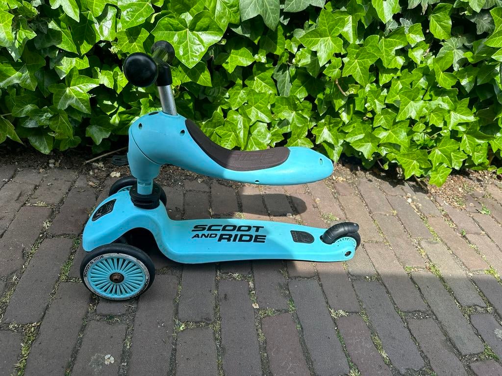 2 in 1 Scoot and Ride Highwaykick 1 Loopfiets - Blueberry, Ophalen of Verzenden, Zo goed als nieuw, Overige merken